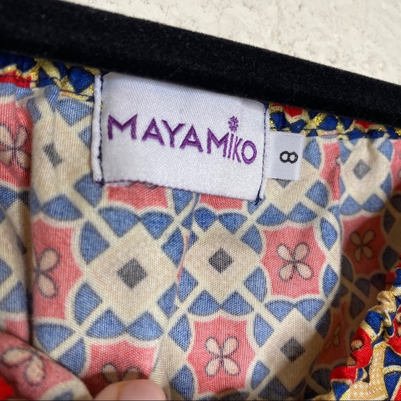 Mayamiko fair trade off the shoulder peplum top - Picture 3 of 5